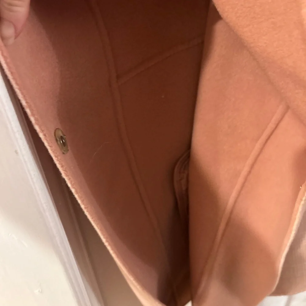 Sezane pink plaid Devan Cape - Picture 4 of 8